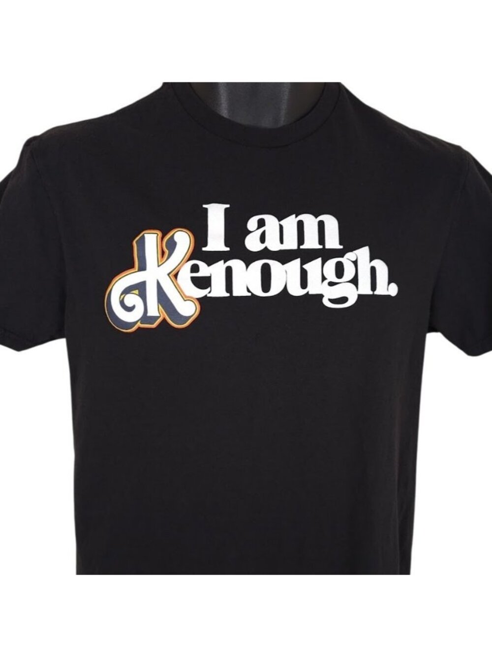 I Am Kenough T Shirt Mens Size Small Black Barbie The Movie Mattel